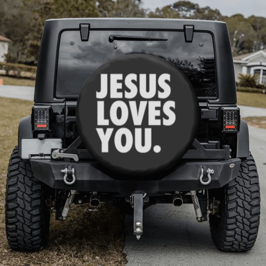 Discover JESUS LOVES YOU Spare Tire Covers
