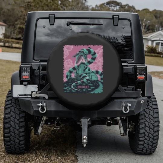 Discover Beetlejuice Sandworm Poster Spare Tire Covers, 80s Movie Poster Spare Tire Covers