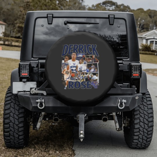Discover Derrick Rose Spare Tire Covers - Derrick Rose - Retro American Basketball Spare Tire Covers
