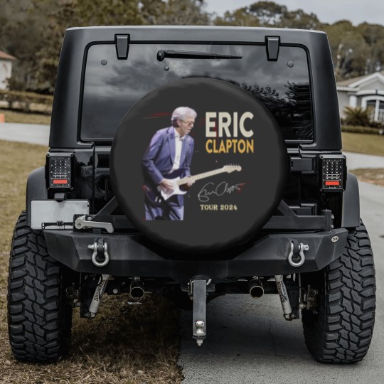Discover Eric Clapton 2024 tour Music Black Spare Tire Covers Great Gift