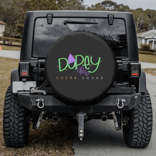 Discover Dopey Challenge ChEAR Squad Spare Tire Covers, WDW Dopey Runner Cheering Family Spare Tire Covers
