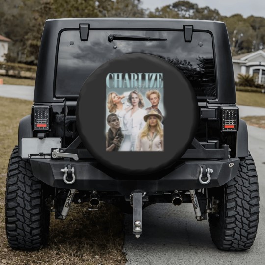 Discover Charlize Theron Vintage Bootleg Spare Tire Covers, Charlize Theron Vintage Graphic Spare Tire Covers