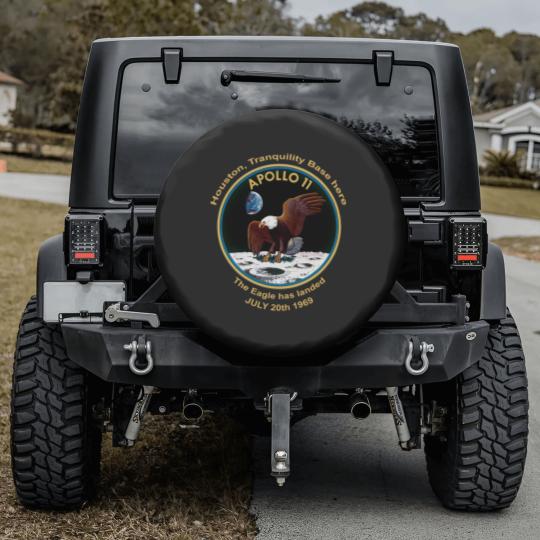 Discover NASA Apollo 11 Flight Patch The Eagle has landed Spare Tire Covers