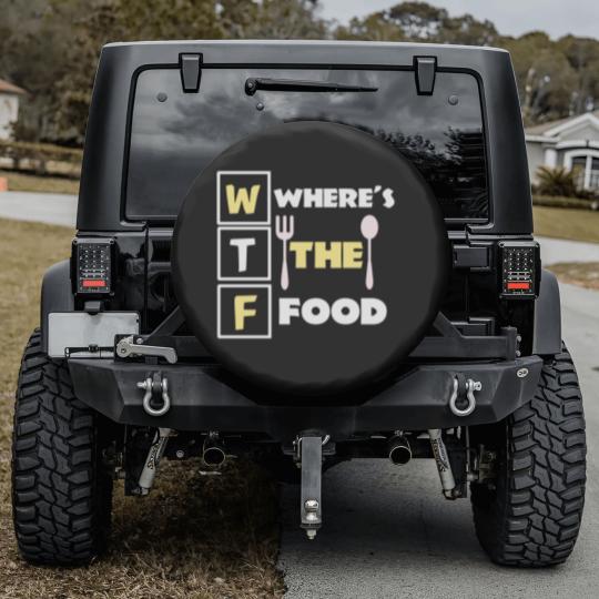 Discover Where's the food funny food pun quote meme Spare Tire Covers