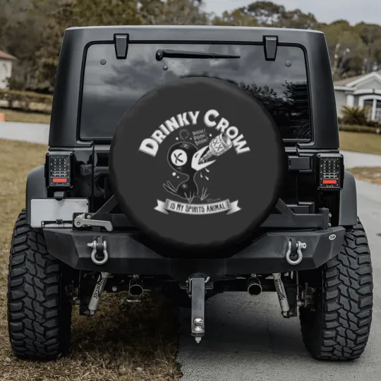 Discover Drinky Crow Team Spare Tire Covers