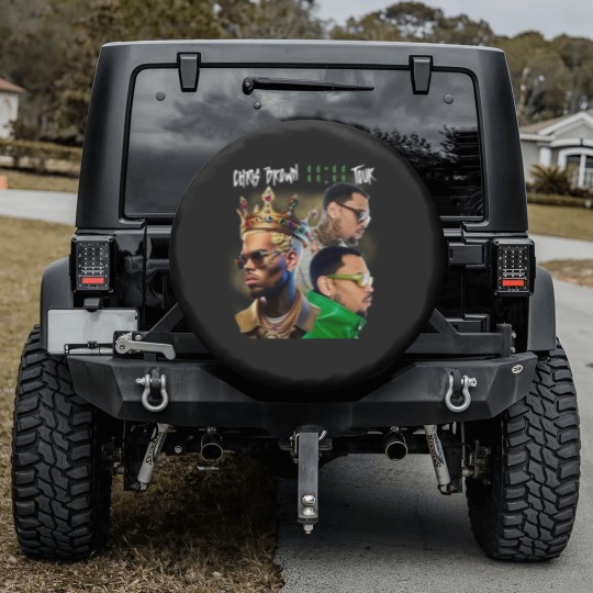 Discover Chris Brown Spare Tire Covers, Chris Brown 11:11 Tour 2024 Spare Tire Covers, Chris Brown Breezy Spare Tire Covers