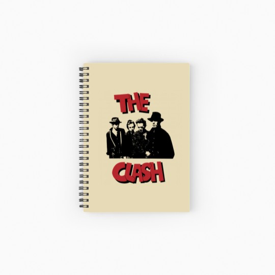 Discover The Clash Vintage Rare Spiral Notebook - British Punk