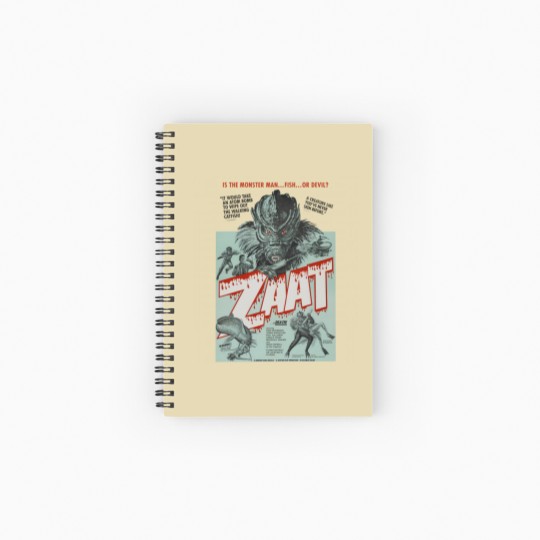 Discover Zaat movie moster Spiral Notebooks   Ruled Line