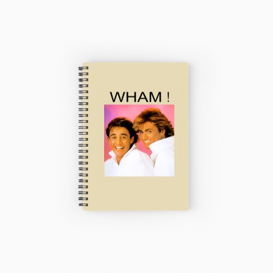 Discover George Michael Wham Spiral Notebooks   Ruled Line, George Michael Last Christmas Spiral Notebooks   Ruled Line