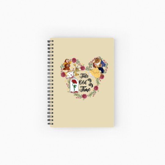 Discover Tale As Old As Time Spiral Notebooks   Ruled Line, Beauty Beast Spiral Notebooks   Ruled Line,