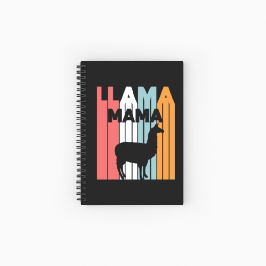 Discover Llama/Alpaca Design - LLAMA MAMA Spiral Notebooks   Ruled Line