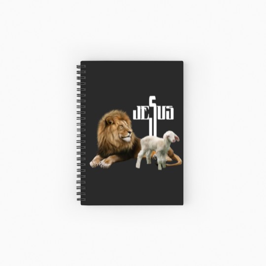 Discover Jesus is Lion and Lamb Spiral Notebooks   Ruled Line