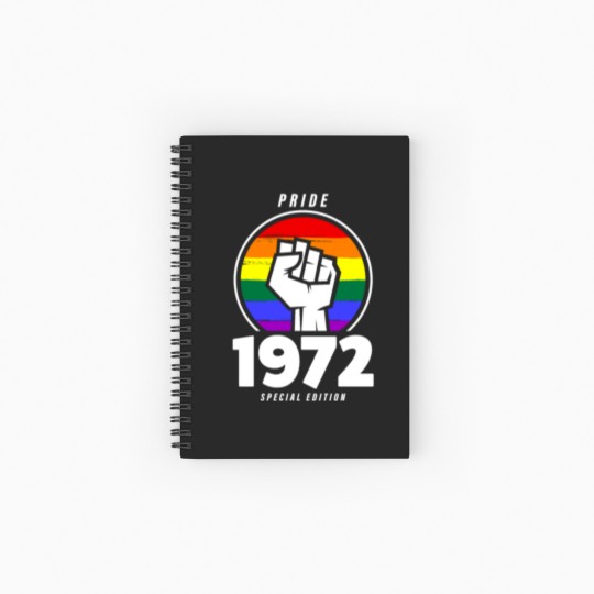 Discover 1972 Birthday Gay Pride LGBT Spiral Notebooks   Ruled Line