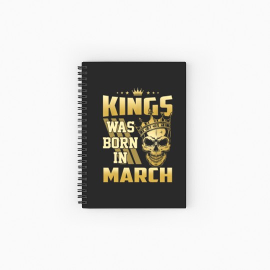 Discover Kings was born in March Spiral Notebooks   Ruled Line