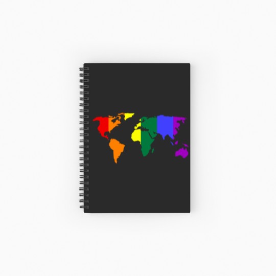 Discover Pride LGBT Gay Pride Spiral Notebooks   Ruled Line