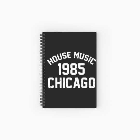 Discover Funny 80's House Music 1985 Chicago - 80s House Music 1985 Chicago - Spiral Notebooks   Ruled Line