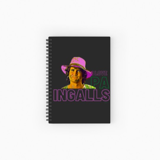 Discover PA INGALLS - Little House On The Prairie - Spiral Notebooks   Ruled Line