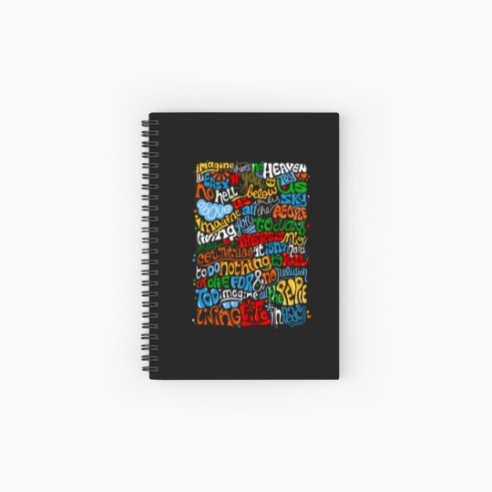 Discover Lennon Imagine Quote Spiral Notebooks   Ruled Line