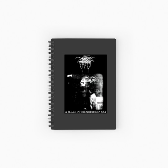 Discover Darkthrone Spiral Notebooks   Ruled Line, A Blaze In The Northern Sky Black Metal Norwegian Black Metal Spiral Notebooks   Ruled Line