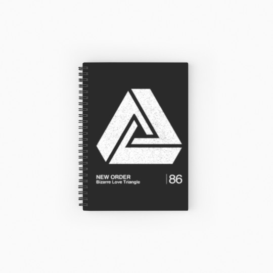 Discover Bizarre Love Triangle / Minimalist Graphic Artwork Design - New Order - Spiral Notebooks   Ruled Line