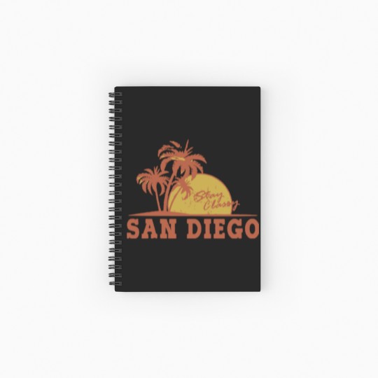 Discover san diego logo Spiral Notebooks   Ruled Line