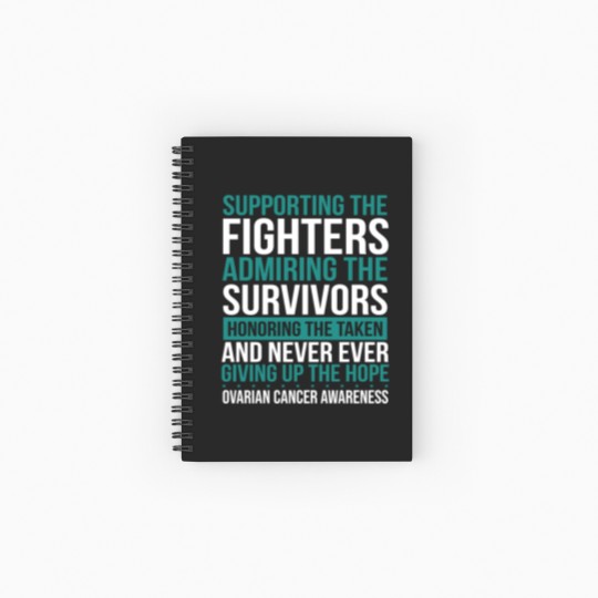 Discover Ovarian Cancer Ovarian Cancer Survivor Ribbon Spiral Notebooks   Ruled Line