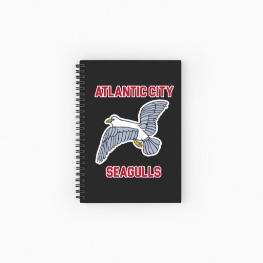 Discover Atlantic City Seagulls )( Retro Throwback Basketball Team - Atlantic City - Spiral Notebooks   Ruled Line