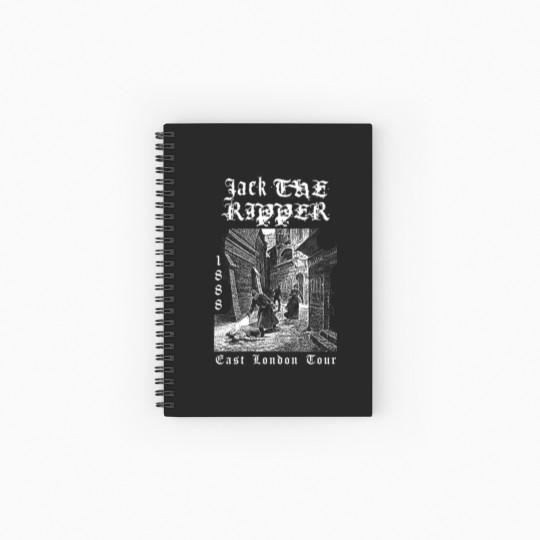 Discover Jack The Ripper - Heavy Metal - Spiral Notebooks   Ruled Line