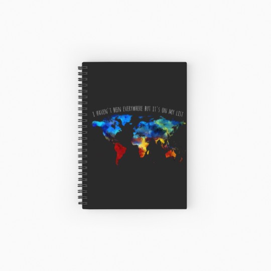 Discover I Haven't Been Everywhere But It's On My List Spiral Notebooks   Ruled Line