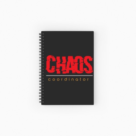 Discover Chaos Coordinator Design Spiral Notebooks   Ruled Line