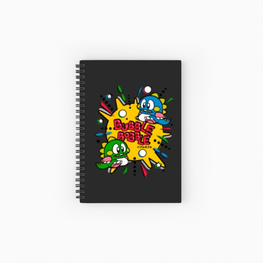 Discover Bubble Bobble - Bubble Bobble - Spiral Notebooks   Ruled Line