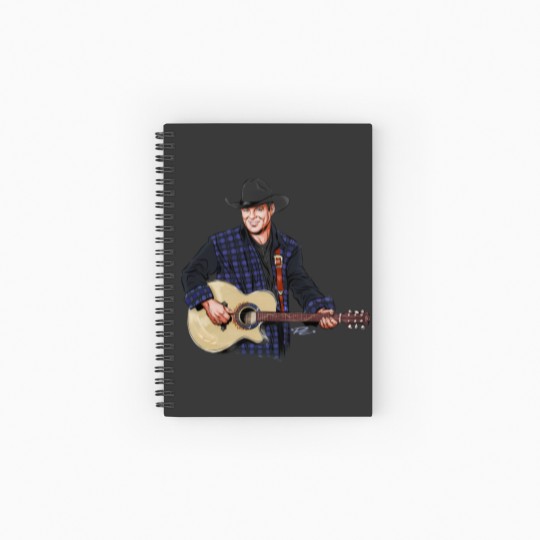 Discover John Michael Montgomery - An illustration by Paul Cemmick - John Michael Montgomery - Spiral Notebooks   Ruled Line