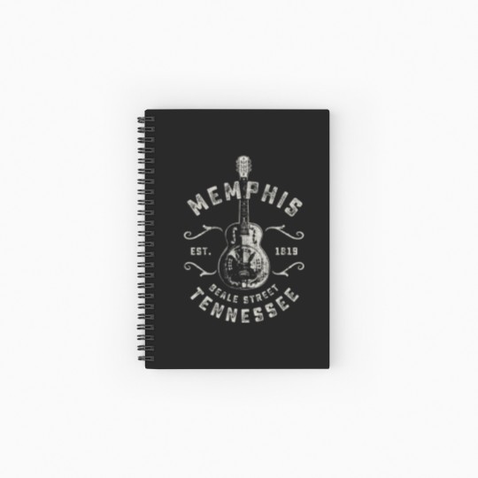 Discover Memphis Beale Street Usa Vintage Spiral Notebooks   Ruled Line