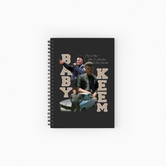 Discover Baby Keem  Spiral Notebooks   Ruled Line, Baby Keem  Graphic Spiral Notebooks   Ruled Line Album Merch,