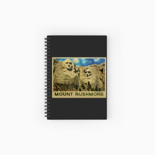Discover Mount Rushmore Vintage Spiral Notebooks   Ruled Line