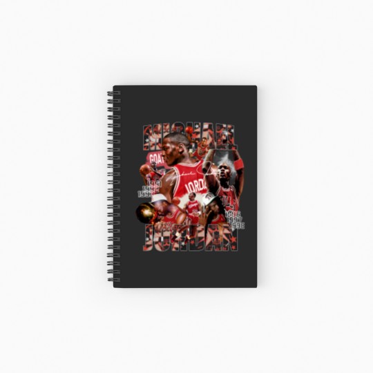 Discover Michael Jordan Modern Bootleg Vintage Spiral Notebooks   Ruled Line