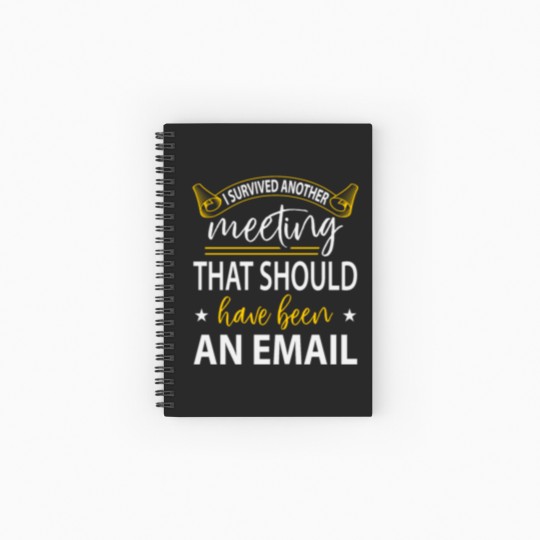 Discover I Survived Another Meeting Spiral Notebooks   Ruled Line