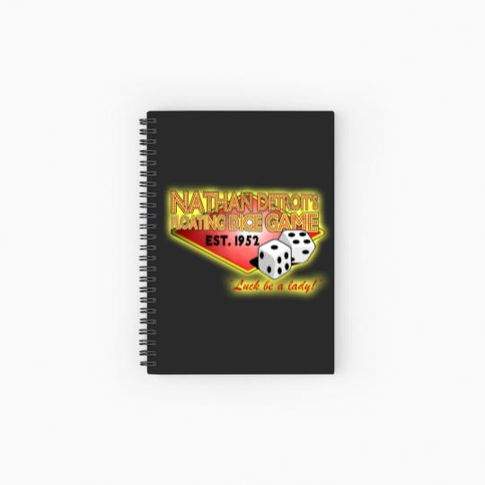 Discover Nathan Detroit's Dice Game - Guys And Dolls - Spiral Notebooks   Ruled Line