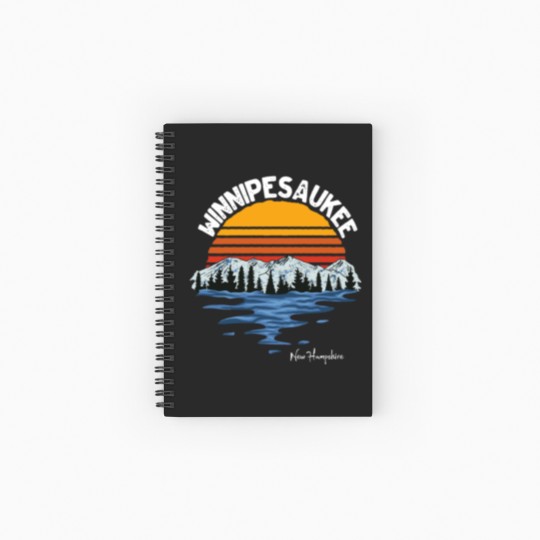 Discover Vintage Lake Winnipesaukee New Hampshire Souvenir Spiral Notebooks   Ruled Line