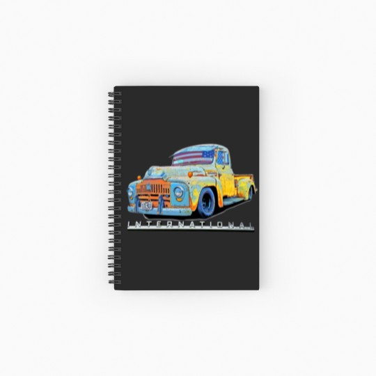 Discover 1951 1952 INTERNATIONAL HARVESTER PICK UP RATROD Spiral Notebooks   Ruled Line