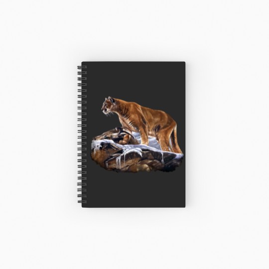 Discover Mountain Lion Cougar Spiral Notebooks   Ruled Line