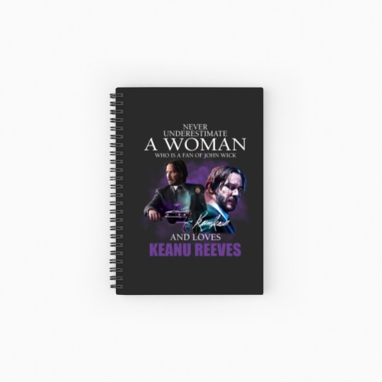Discover Keanu Reeves Spiral Notebooks   Ruled Line, John Wick, Keanu Reeves Spiral Notebooks   Ruled Line