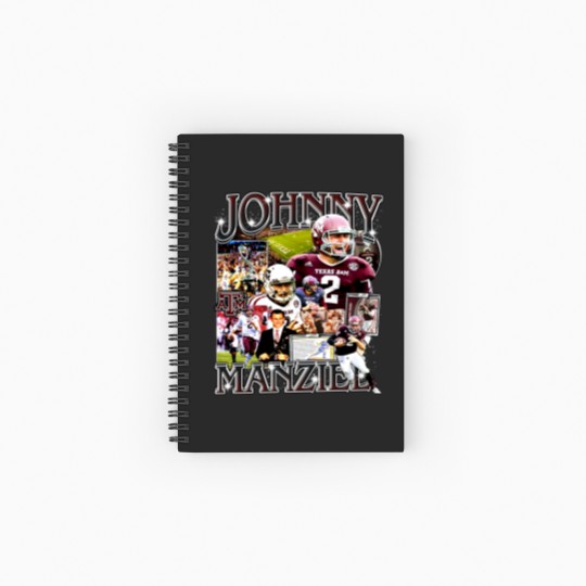 Discover Johnny Manziel Vintage Style Bootleg Spiral Notebooks   Ruled Line, Johnny Manziel Spiral Notebooks   Ruled Line