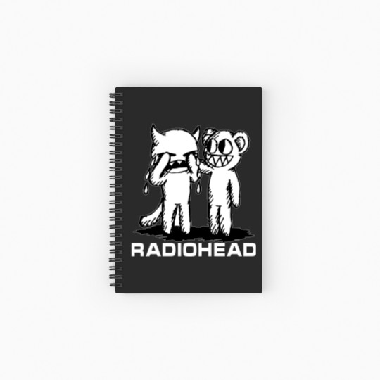 Discover Radiohead Band Spiral Notebooks   Ruled Line Merch