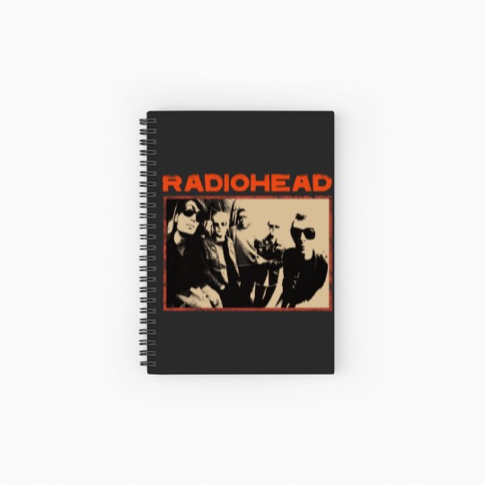 Discover Radiohead Cotton New Vintage Band Spiral Notebooks   Ruled Line