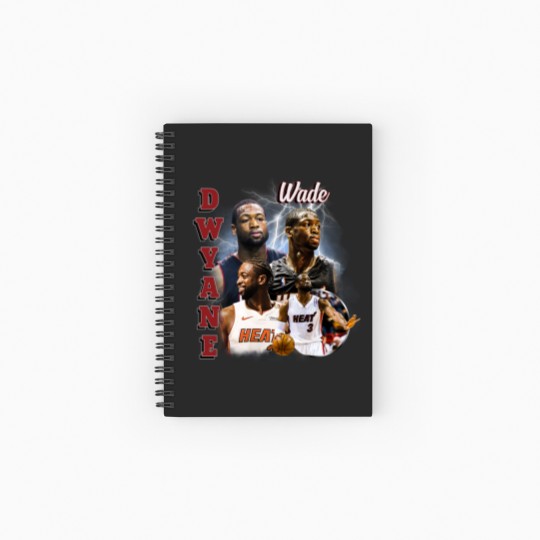 Discover Dwyane Wade Vintage Spiral Notebooks   Ruled Line, Vintage 90s Graphic Style Dwyane Wade Spiral Notebooks   Ruled Line