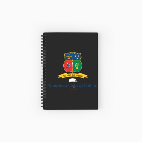Discover American College Dublin Design logo 1 Spiral Notebooks   Ruled Line