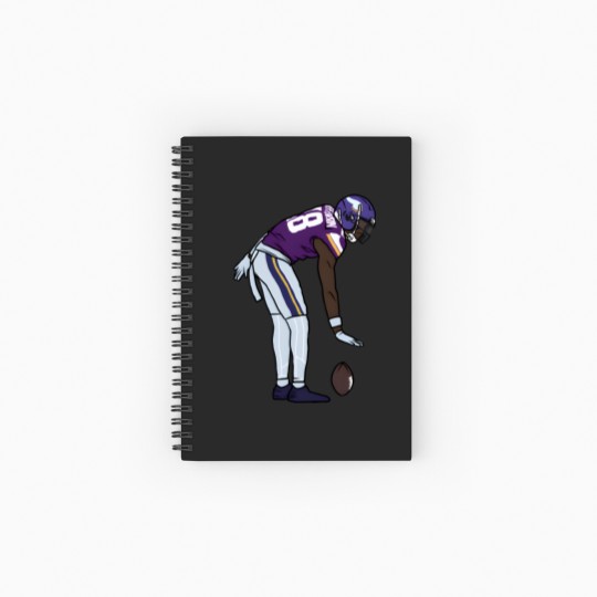 Discover Justin Jefferson Celebration - Justin Jefferson - Spiral Notebooks   Ruled Line