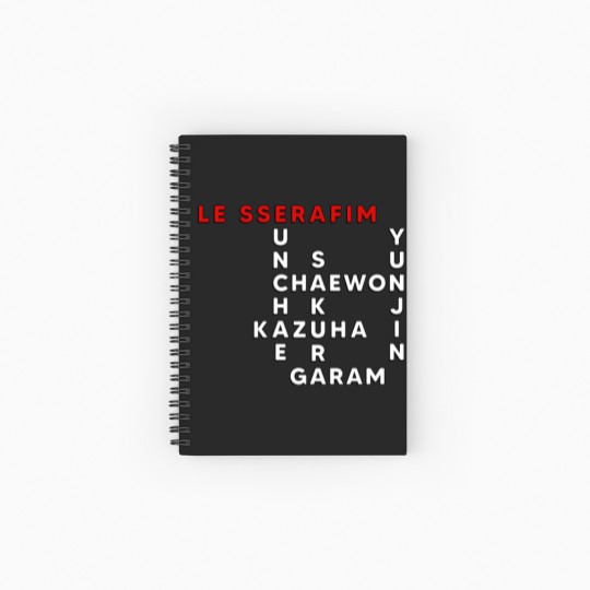 Discover LE SSERAFIM Crosswords Spiral Notebooks   Ruled Line
