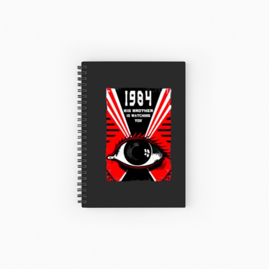 Discover 1984 V10 (Orwell) Poster Men Spiral Notebooks   Ruled Line